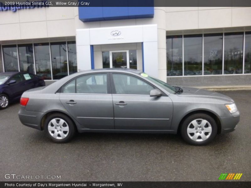 Willow Gray / Gray 2009 Hyundai Sonata GLS