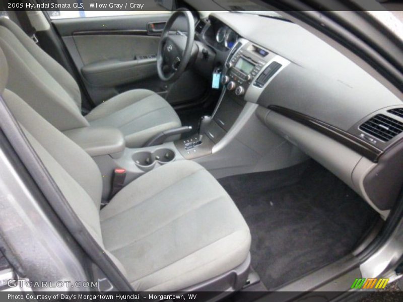 Willow Gray / Gray 2009 Hyundai Sonata GLS