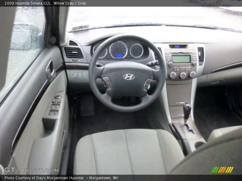 Willow Gray / Gray 2009 Hyundai Sonata GLS