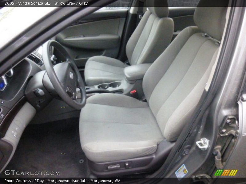 Willow Gray / Gray 2009 Hyundai Sonata GLS
