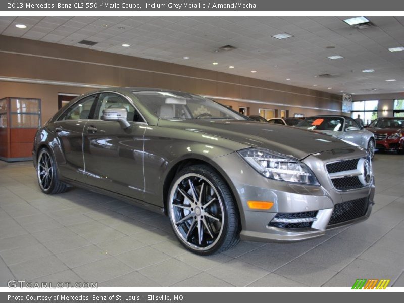 Indium Grey Metallic / Almond/Mocha 2013 Mercedes-Benz CLS 550 4Matic Coupe