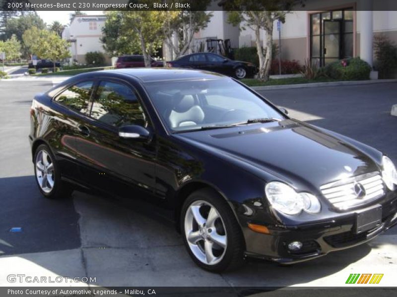 Black / Black 2005 Mercedes-Benz C 230 Kompressor Coupe