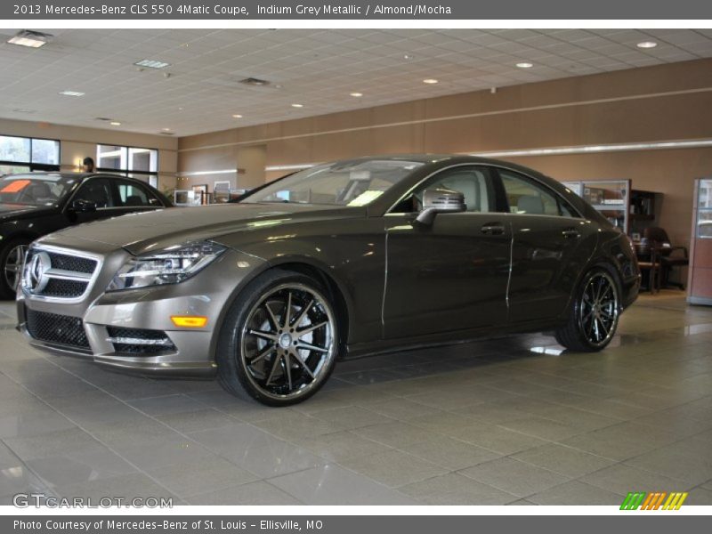 Indium Grey Metallic / Almond/Mocha 2013 Mercedes-Benz CLS 550 4Matic Coupe