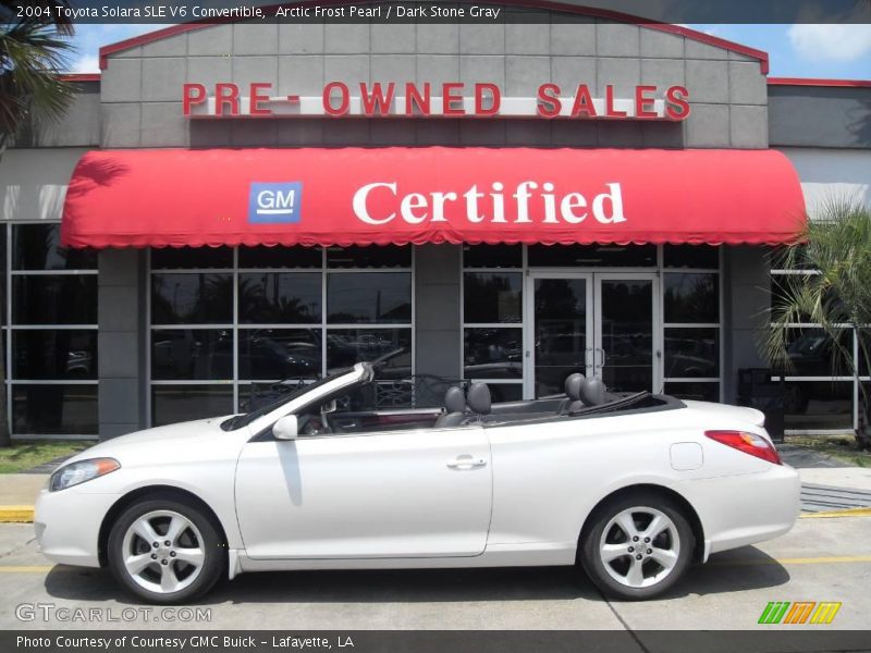 Arctic Frost Pearl / Dark Stone Gray 2004 Toyota Solara SLE V6 Convertible