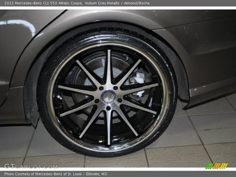 Indium Grey Metallic / Almond/Mocha 2013 Mercedes-Benz CLS 550 4Matic Coupe