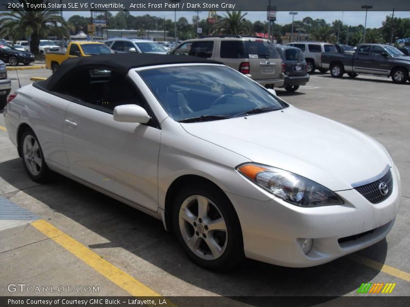 Arctic Frost Pearl / Dark Stone Gray 2004 Toyota Solara SLE V6 Convertible