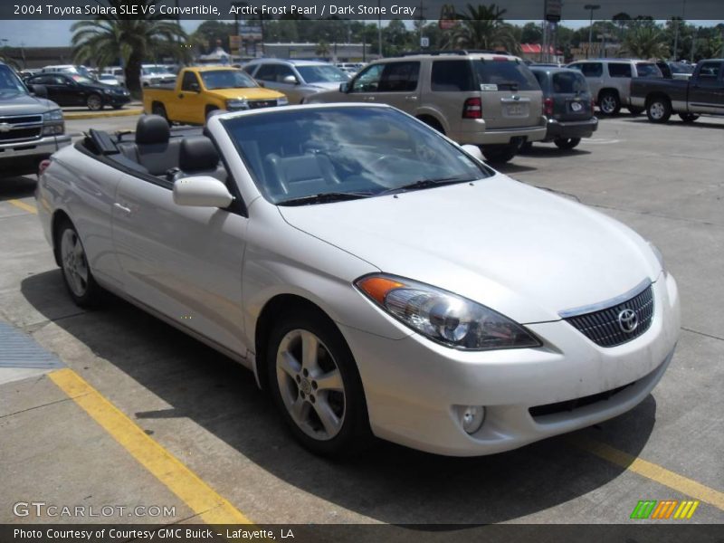 Arctic Frost Pearl / Dark Stone Gray 2004 Toyota Solara SLE V6 Convertible