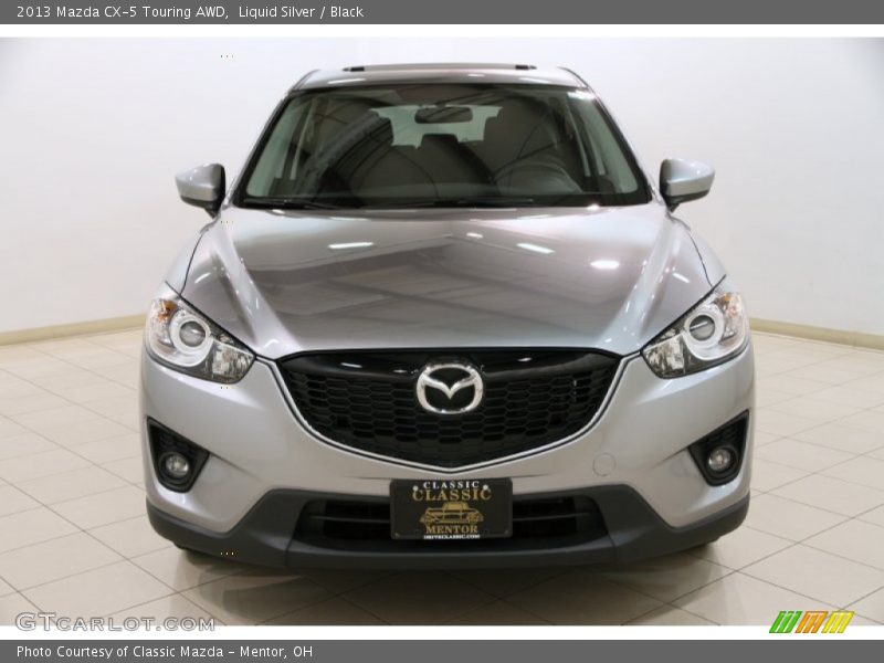 Liquid Silver / Black 2013 Mazda CX-5 Touring AWD