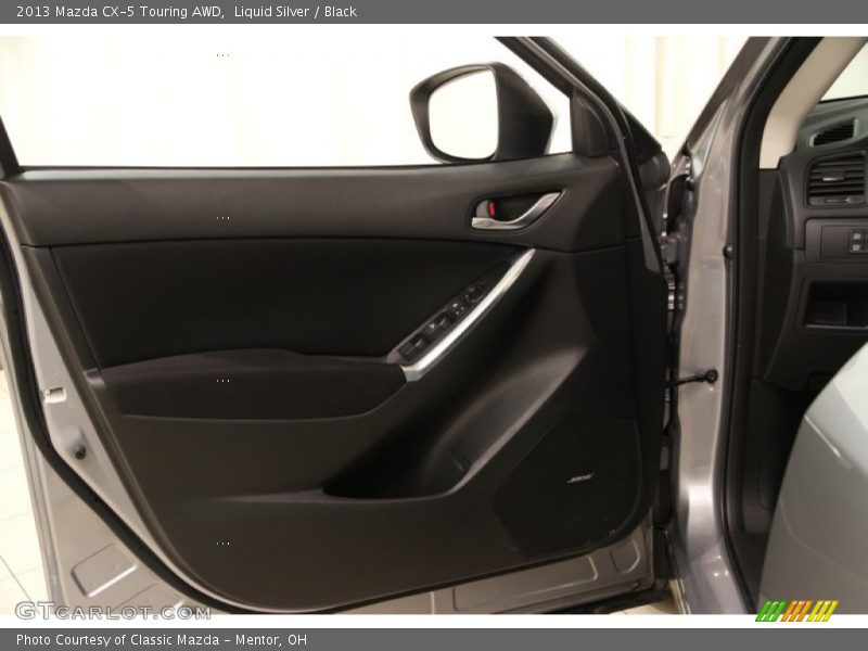 Liquid Silver / Black 2013 Mazda CX-5 Touring AWD