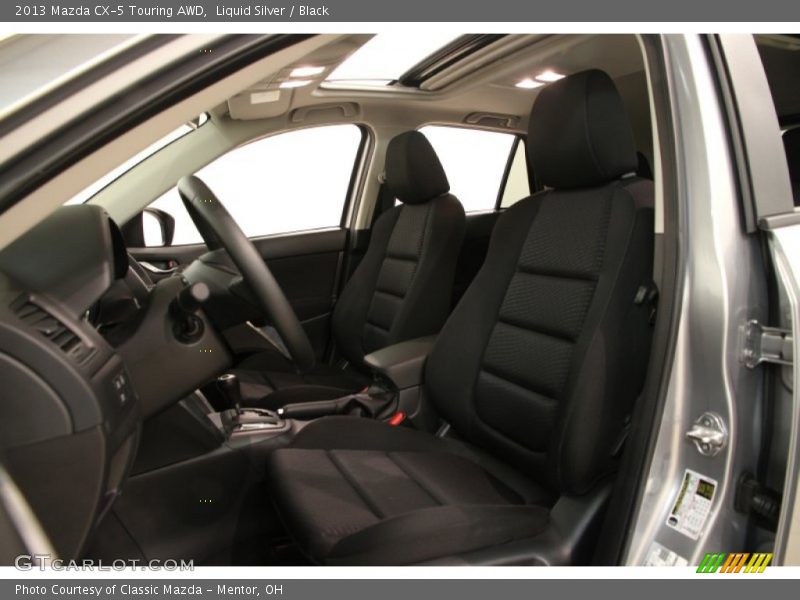 Liquid Silver / Black 2013 Mazda CX-5 Touring AWD