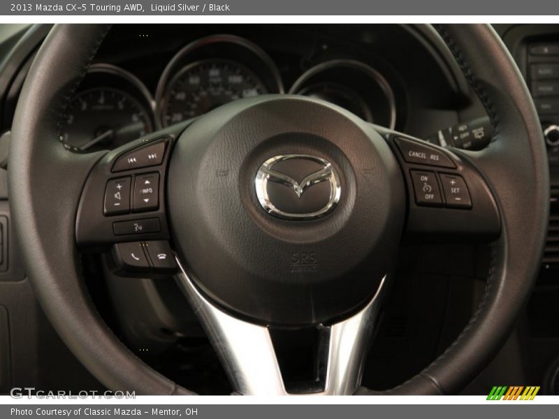Liquid Silver / Black 2013 Mazda CX-5 Touring AWD