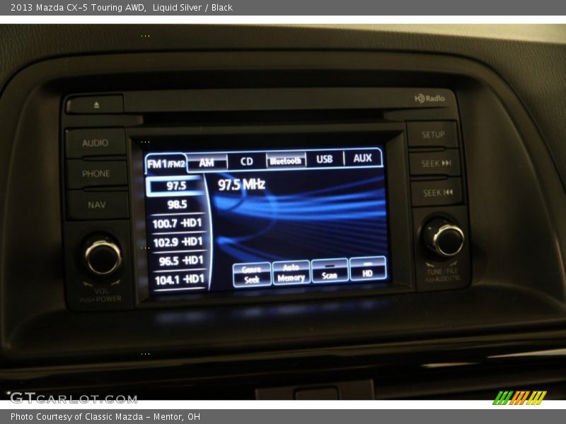 Liquid Silver / Black 2013 Mazda CX-5 Touring AWD