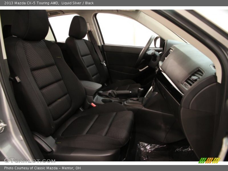 Liquid Silver / Black 2013 Mazda CX-5 Touring AWD