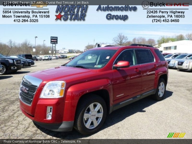 Crystal Red Tintcoat / Jet Black 2014 GMC Terrain SLT AWD