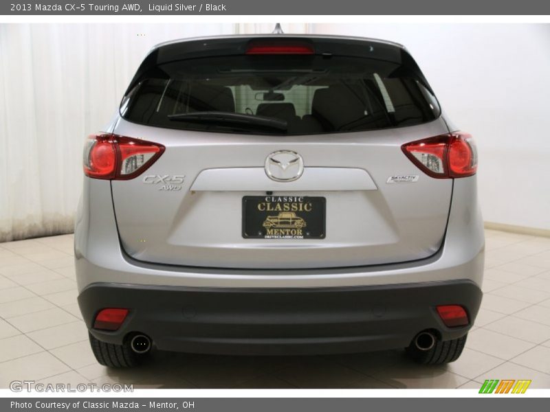 Liquid Silver / Black 2013 Mazda CX-5 Touring AWD
