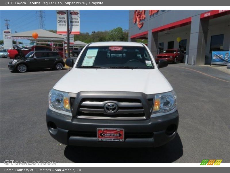 Super White / Graphite 2010 Toyota Tacoma Regular Cab