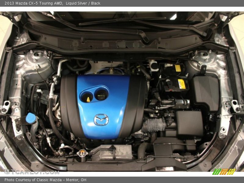 Liquid Silver / Black 2013 Mazda CX-5 Touring AWD