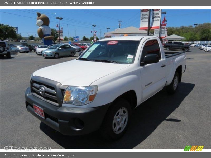 Super White / Graphite 2010 Toyota Tacoma Regular Cab