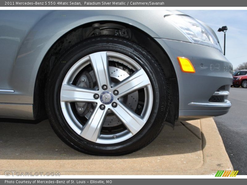 Paladium Silver Metallic / Cashmere/Savanah 2011 Mercedes-Benz S 550 4Matic Sedan
