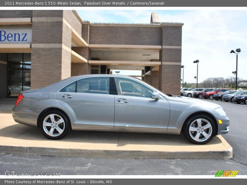 Paladium Silver Metallic / Cashmere/Savanah 2011 Mercedes-Benz S 550 4Matic Sedan