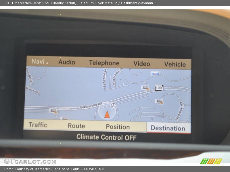 Paladium Silver Metallic / Cashmere/Savanah 2011 Mercedes-Benz S 550 4Matic Sedan