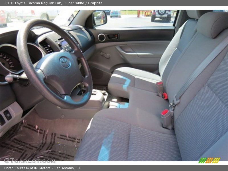 Super White / Graphite 2010 Toyota Tacoma Regular Cab