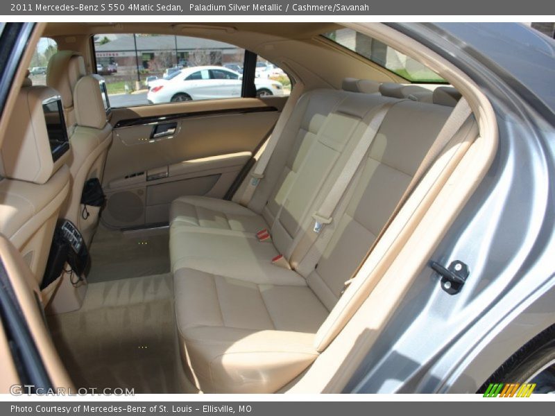 Paladium Silver Metallic / Cashmere/Savanah 2011 Mercedes-Benz S 550 4Matic Sedan
