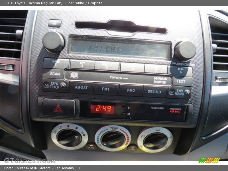 Super White / Graphite 2010 Toyota Tacoma Regular Cab