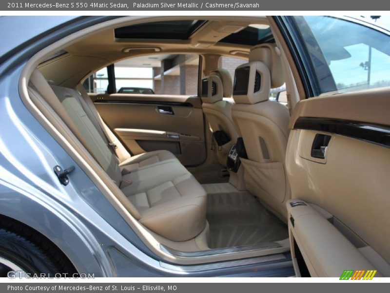 Paladium Silver Metallic / Cashmere/Savanah 2011 Mercedes-Benz S 550 4Matic Sedan