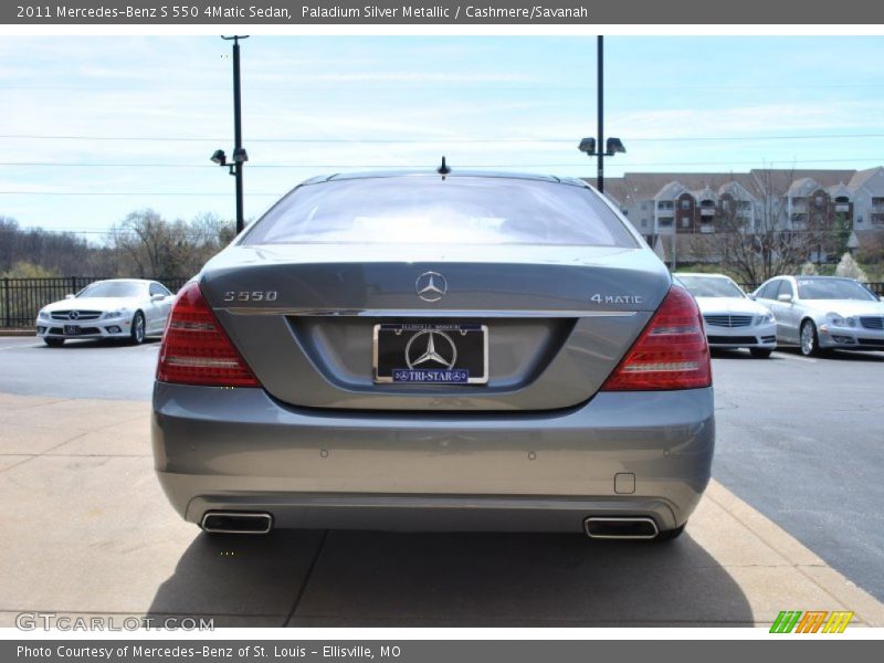 Paladium Silver Metallic / Cashmere/Savanah 2011 Mercedes-Benz S 550 4Matic Sedan