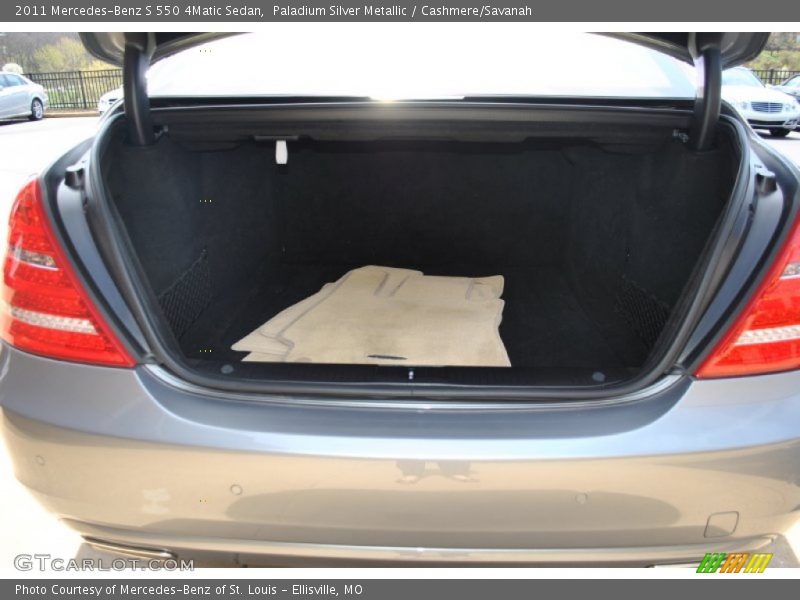 Paladium Silver Metallic / Cashmere/Savanah 2011 Mercedes-Benz S 550 4Matic Sedan