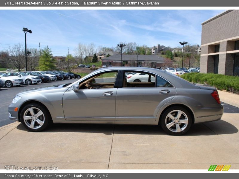 Paladium Silver Metallic / Cashmere/Savanah 2011 Mercedes-Benz S 550 4Matic Sedan