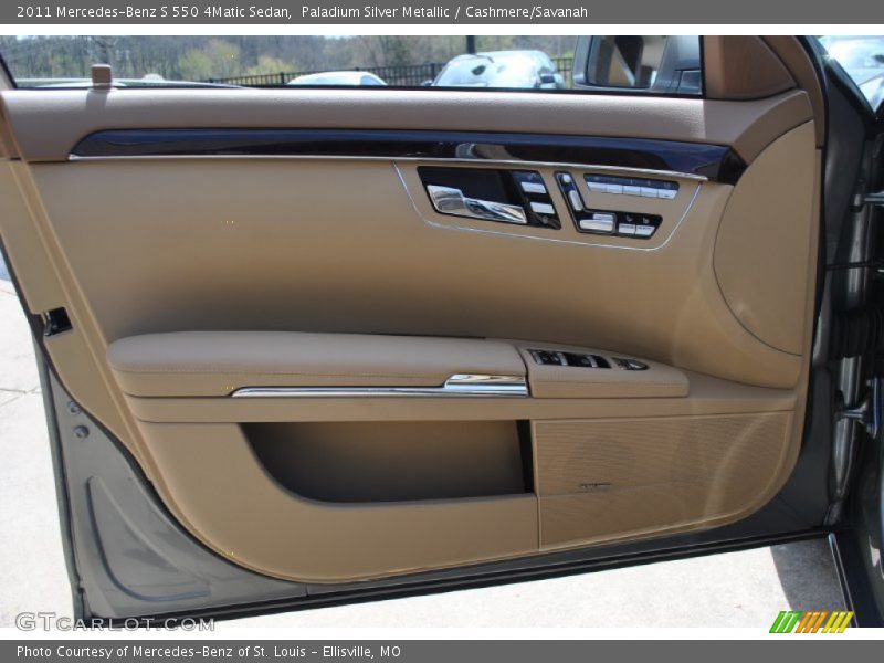 Paladium Silver Metallic / Cashmere/Savanah 2011 Mercedes-Benz S 550 4Matic Sedan