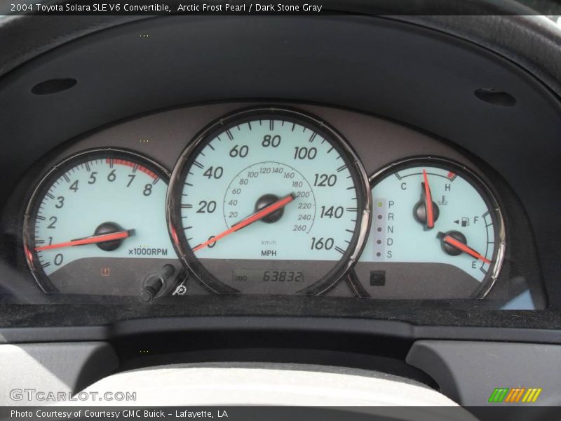 Arctic Frost Pearl / Dark Stone Gray 2004 Toyota Solara SLE V6 Convertible