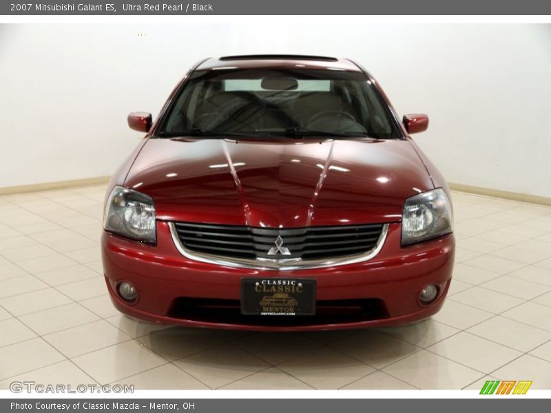 Ultra Red Pearl / Black 2007 Mitsubishi Galant ES