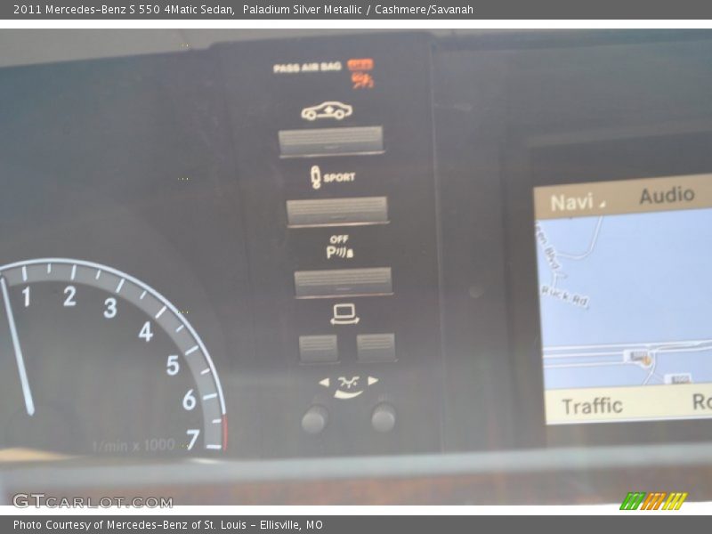 Paladium Silver Metallic / Cashmere/Savanah 2011 Mercedes-Benz S 550 4Matic Sedan