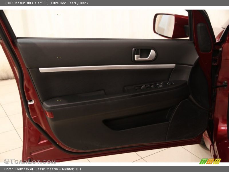 Ultra Red Pearl / Black 2007 Mitsubishi Galant ES