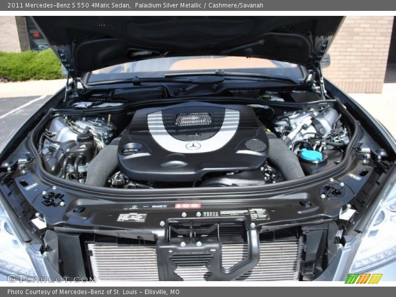 Paladium Silver Metallic / Cashmere/Savanah 2011 Mercedes-Benz S 550 4Matic Sedan