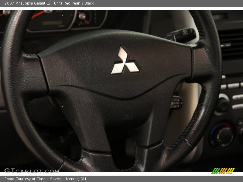 Ultra Red Pearl / Black 2007 Mitsubishi Galant ES