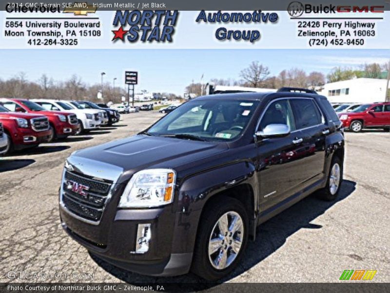 Iridium Metallic / Jet Black 2014 GMC Terrain SLE AWD