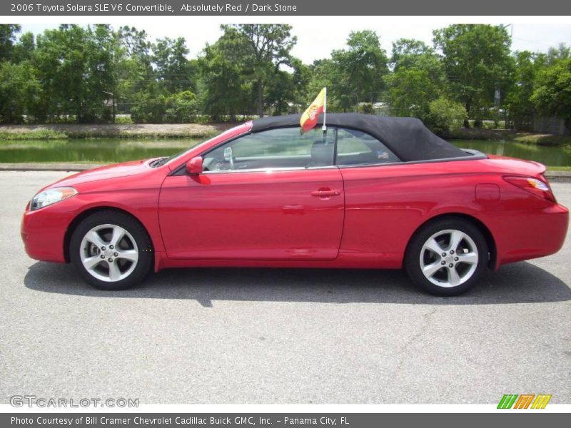 Absolutely Red / Dark Stone 2006 Toyota Solara SLE V6 Convertible