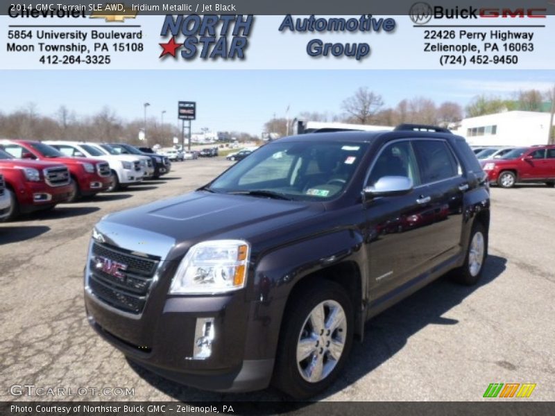 Iridium Metallic / Jet Black 2014 GMC Terrain SLE AWD