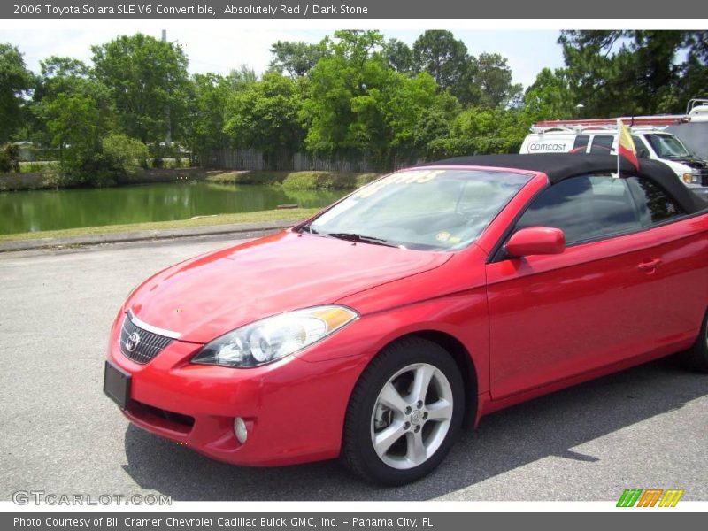 Absolutely Red / Dark Stone 2006 Toyota Solara SLE V6 Convertible