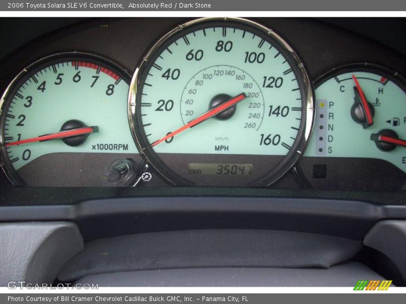 Absolutely Red / Dark Stone 2006 Toyota Solara SLE V6 Convertible
