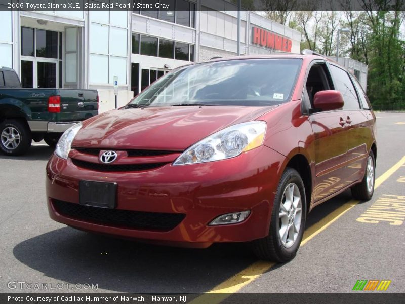 Salsa Red Pearl / Stone Gray 2006 Toyota Sienna XLE