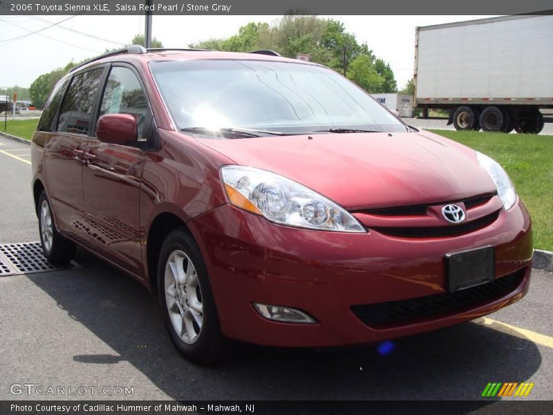 Salsa Red Pearl / Stone Gray 2006 Toyota Sienna XLE