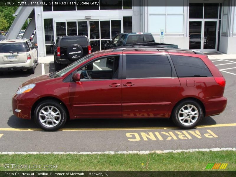 Salsa Red Pearl / Stone Gray 2006 Toyota Sienna XLE