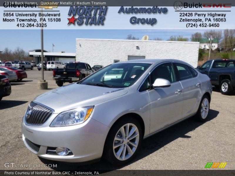 Quicksilver Metallic / Medium Titanium 2014 Buick Verano