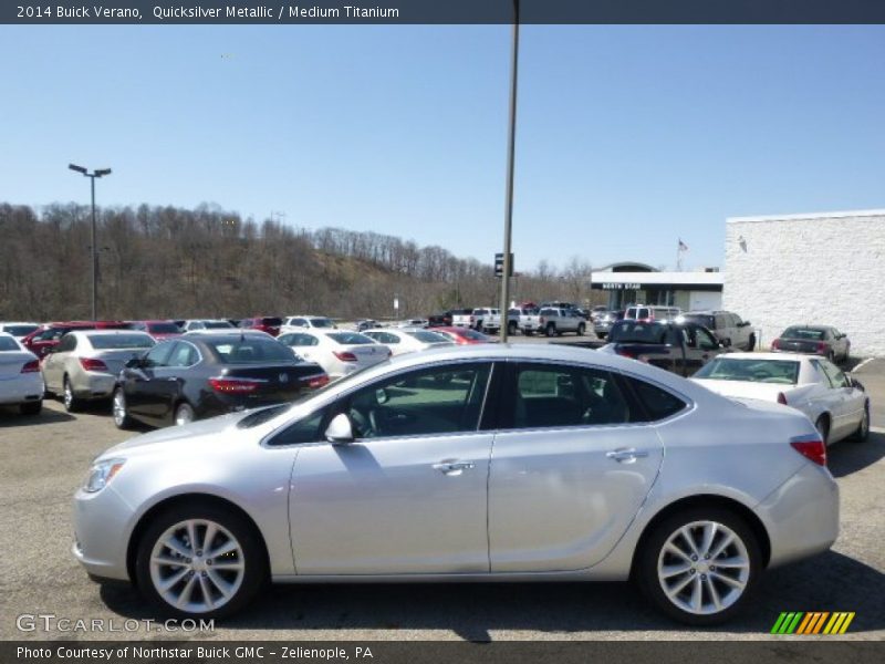 Quicksilver Metallic / Medium Titanium 2014 Buick Verano