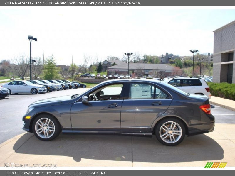 Steel Grey Metallic / Almond/Mocha 2014 Mercedes-Benz C 300 4Matic Sport